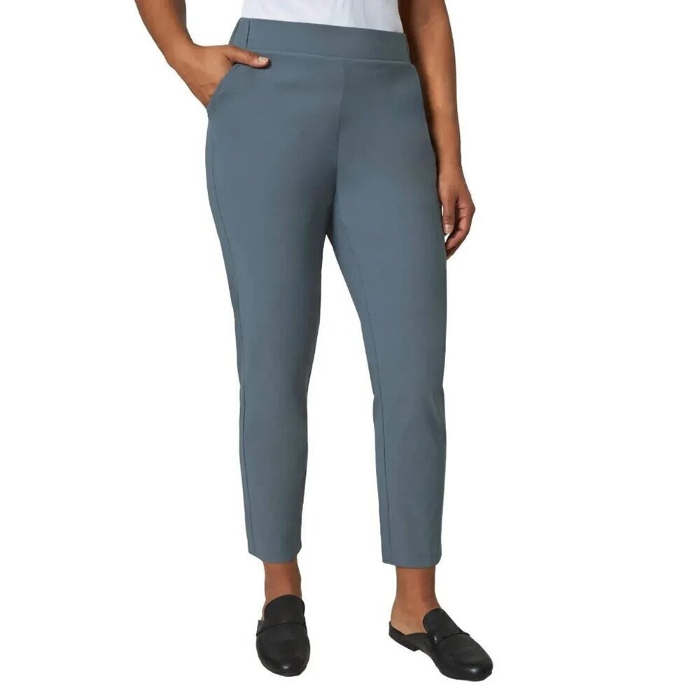 Modern Ambition Ladies High Rise Stretch Travel Pants Womens XXL Blue 2337